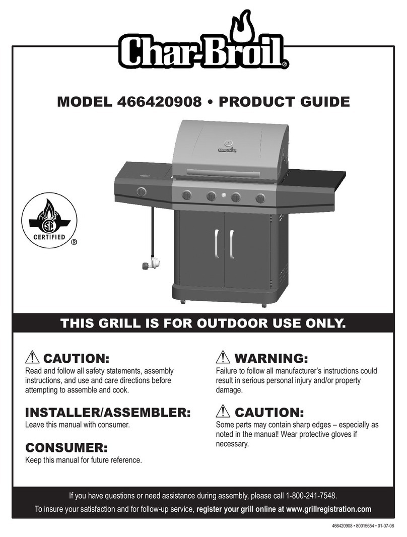 Char-Broil 466420908 Product guide