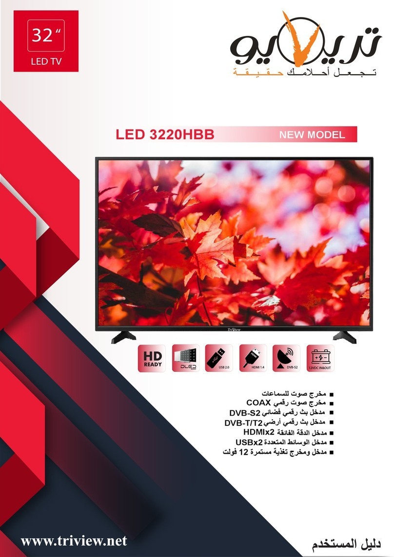 TRIVIEW LED 3220HBB user manual