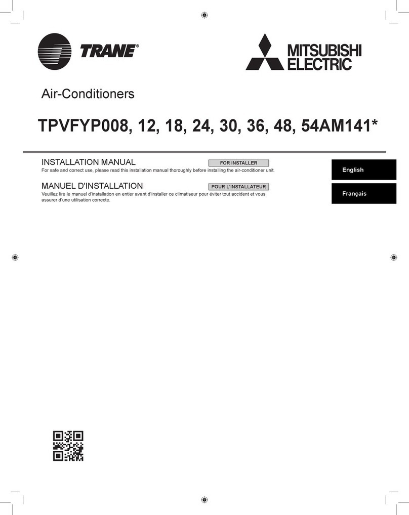 Mitsubishi Electric TRANE TPVFYP012AM141 Series User manual
