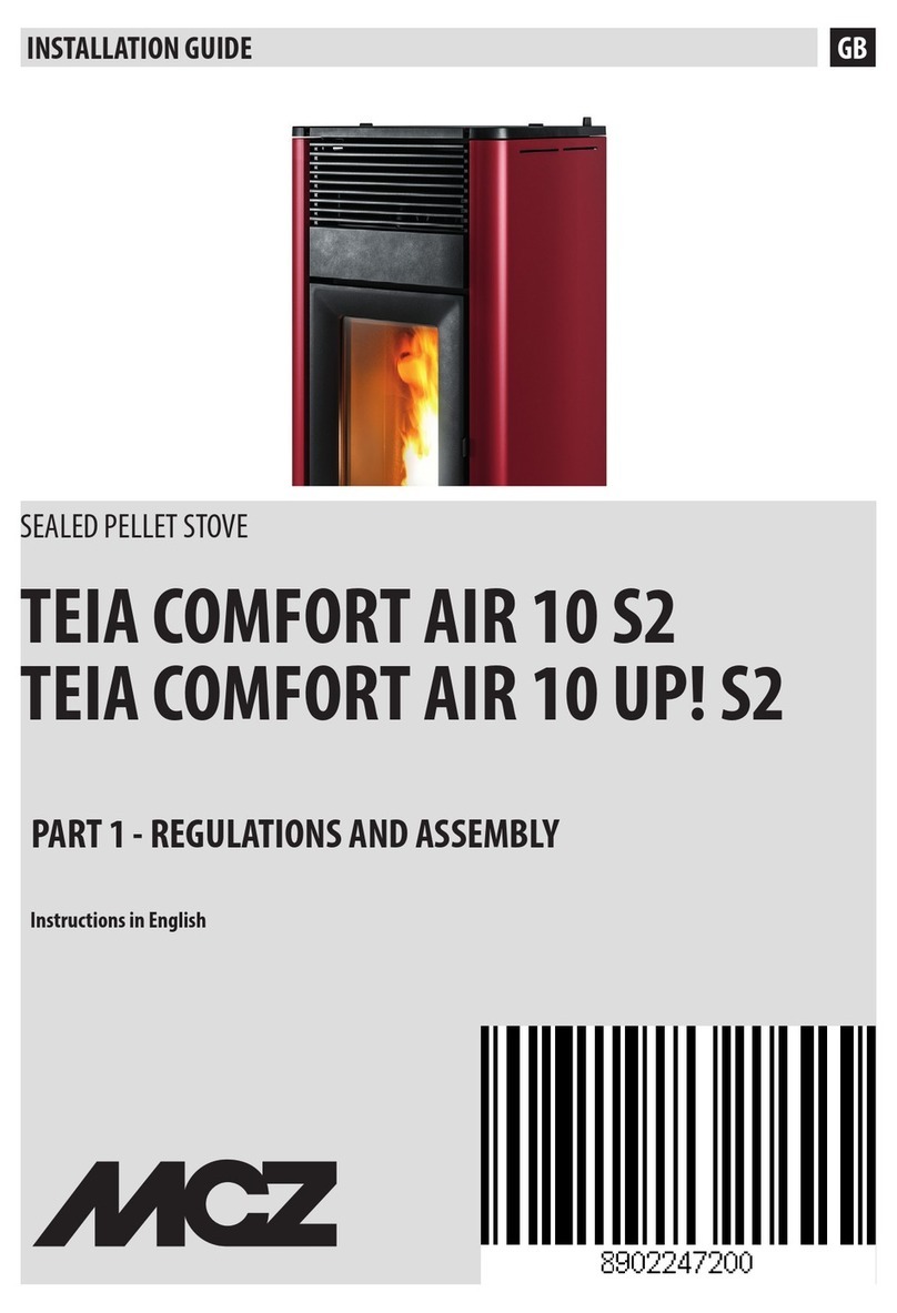 MCZ TEIA COMFORT AIR 10 S2 installation guide