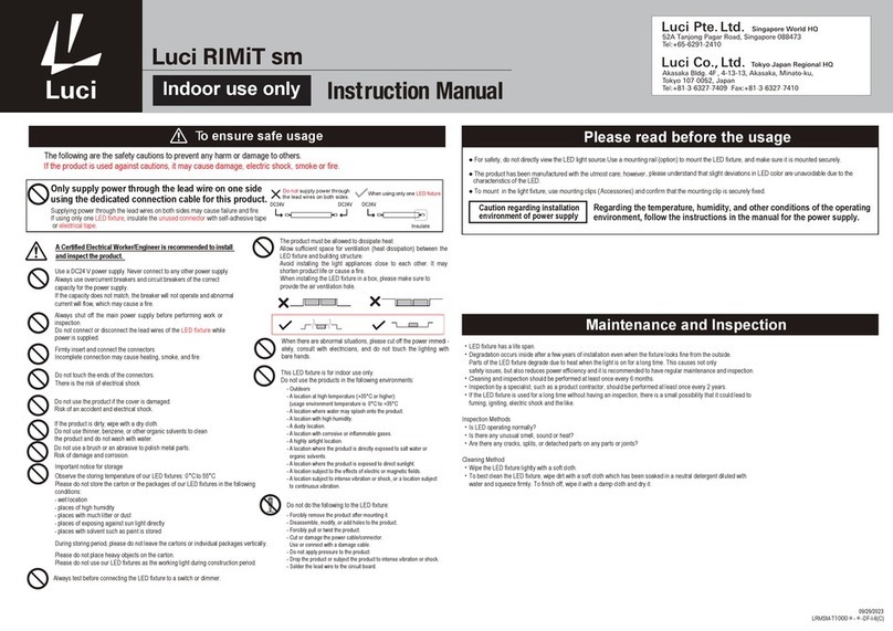 Luci RIMiT sm instruction manual