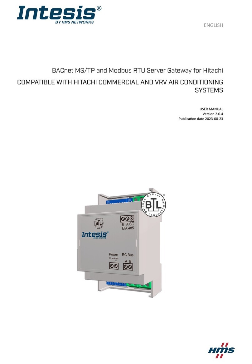 HMS Networks Intesis IN485HIT001R000 user manual
