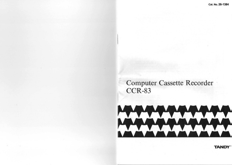 Tandy CCR-83 User manual