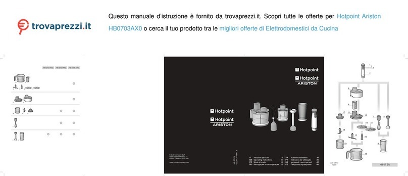 Hotpoint Ariston HB0703AX0 operating instructions