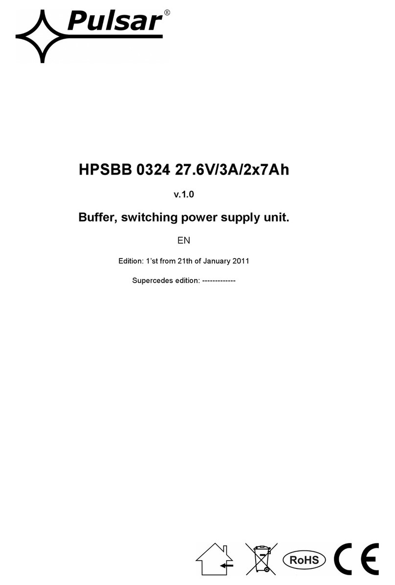 Pulsar HPSBB 0324 27.6V/3A/2x7Ah User manual