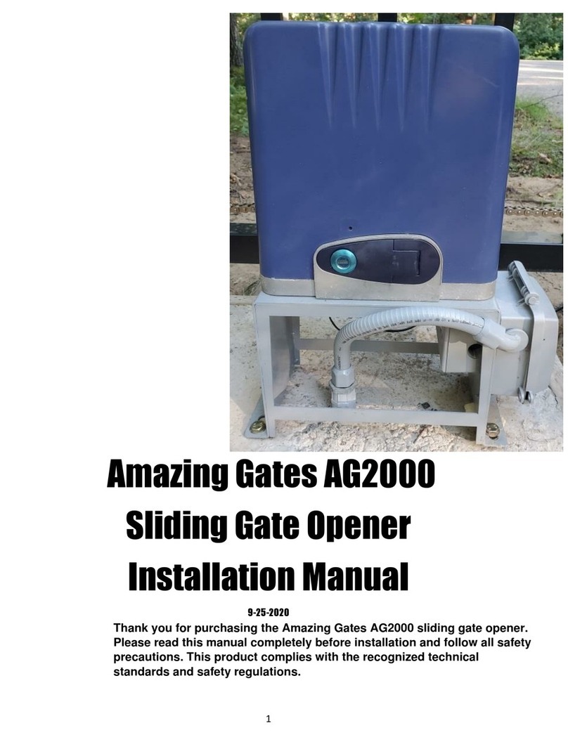 Amazing Gates AG2000 User manual