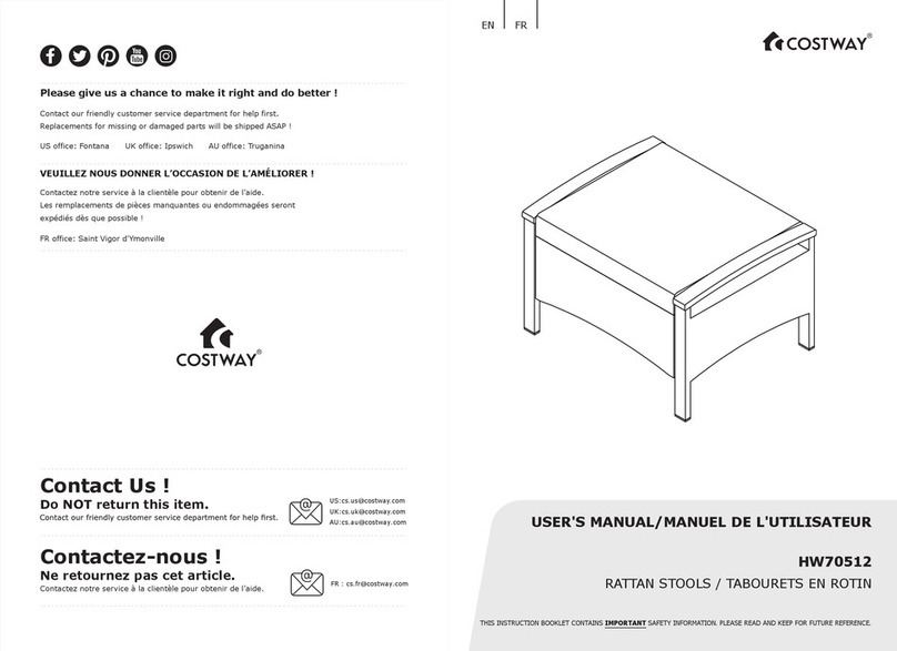 Costway HW70512 User manual