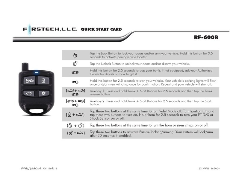 Firstech RF-600R Technical manual