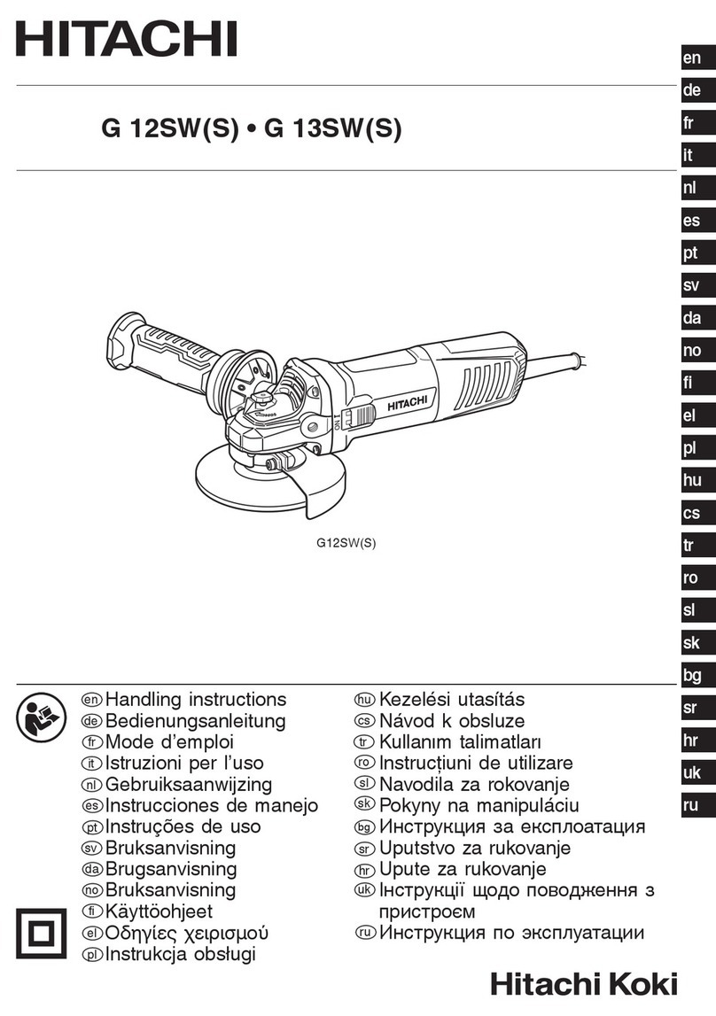 Hitachi Koki G 12SWS User manual