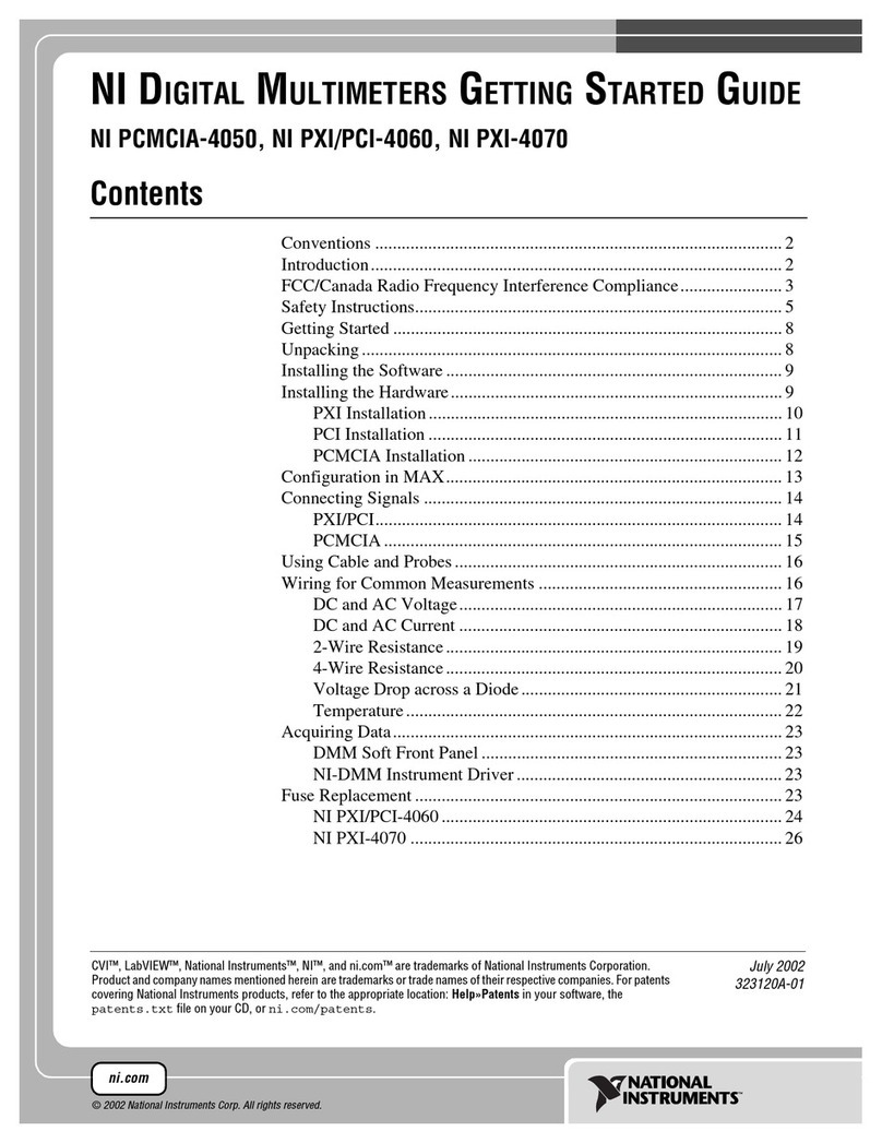 National Instruments NI PCMCIA-4050 User manual National Instruments NI PCMCIA-4050 User manual