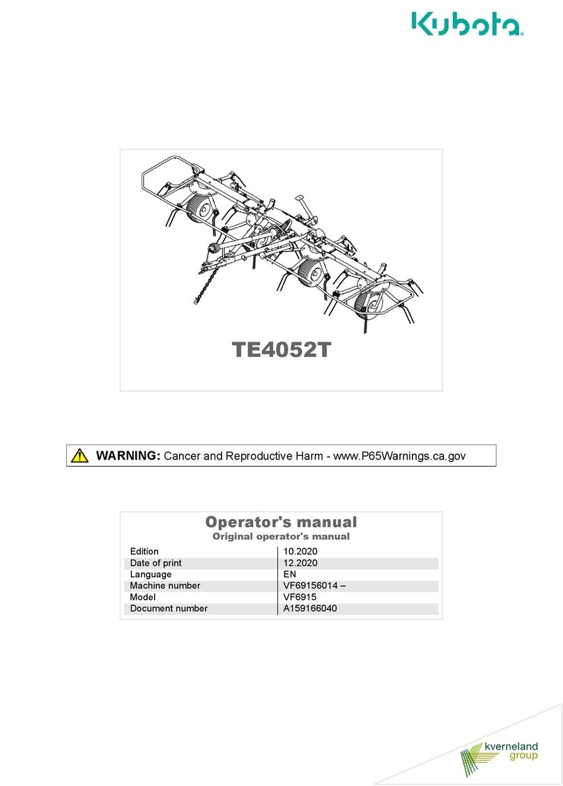 Kubota TE4052T Operator's manual