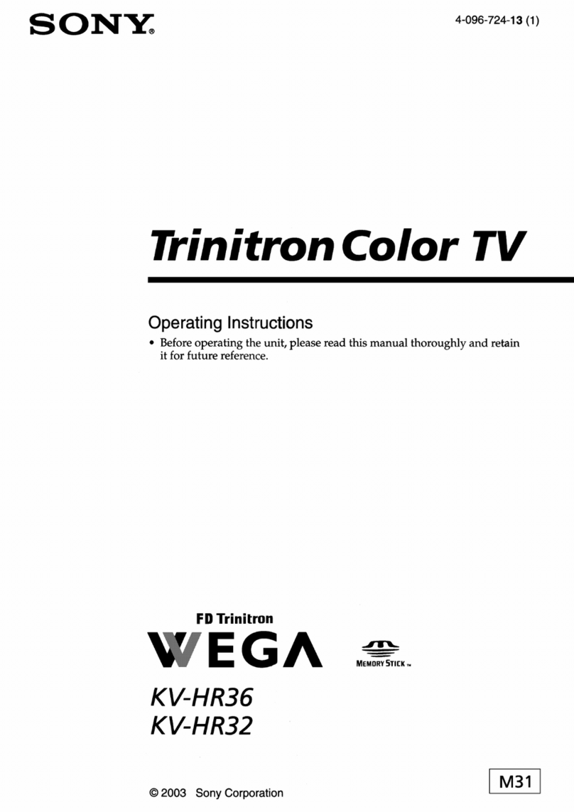 Sony KV-HR36 User manual Sony KV-HR36 User manual