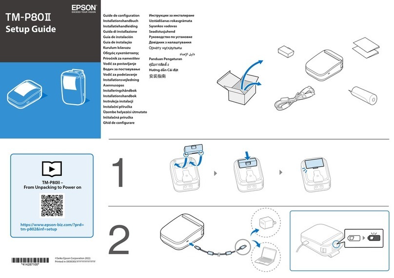 Epson Mobilink TM-P80II User manual