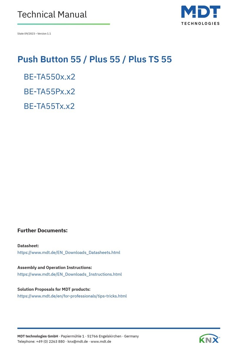 MDT Technologies Push Button 55 User manual