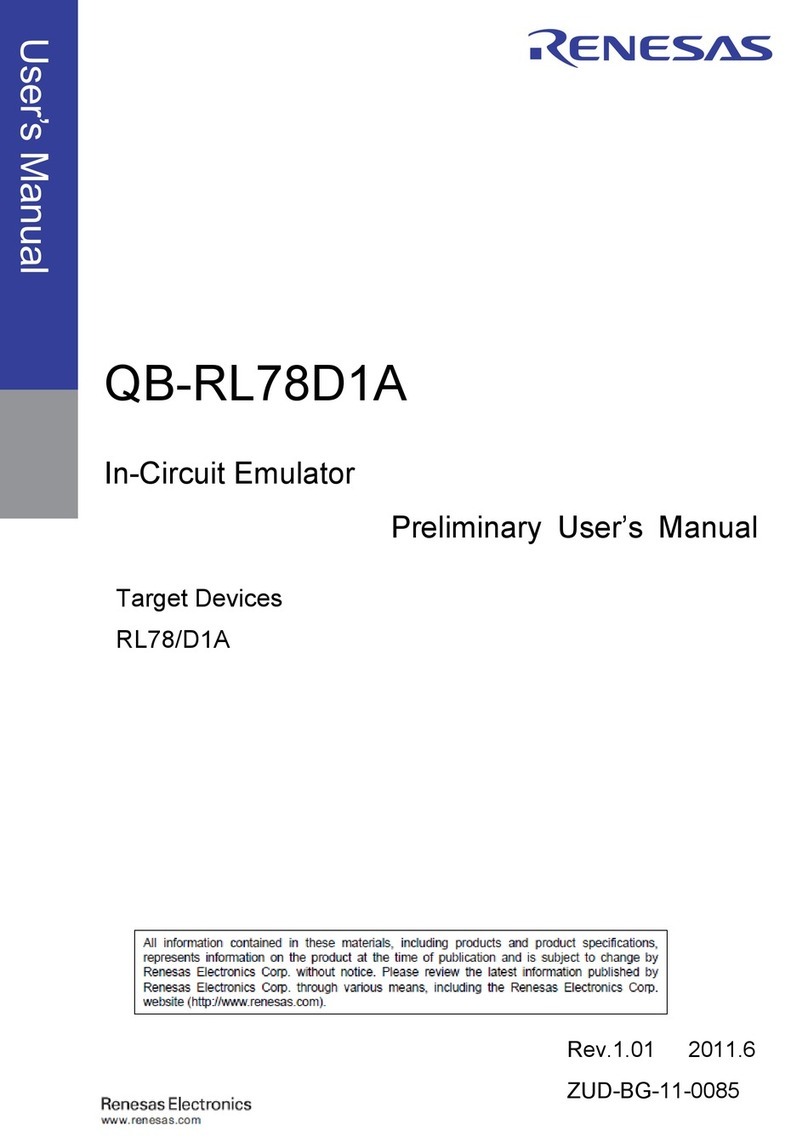 Renesas QB-RL78D1A Preliminary user's manual