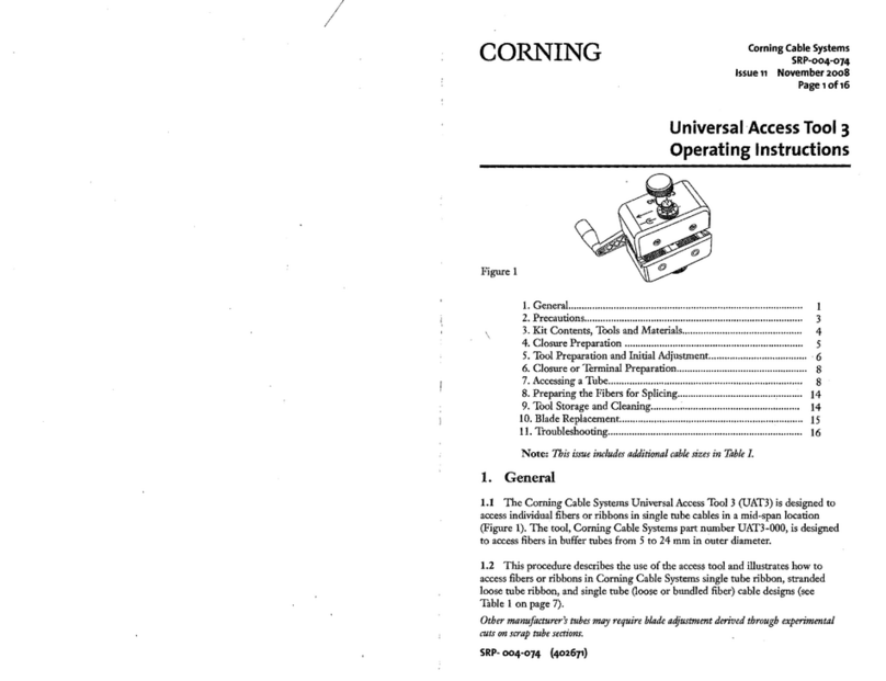 CORNING Universal Access Tool 3 User manual