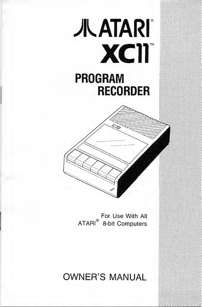 Atari XC11 User manual