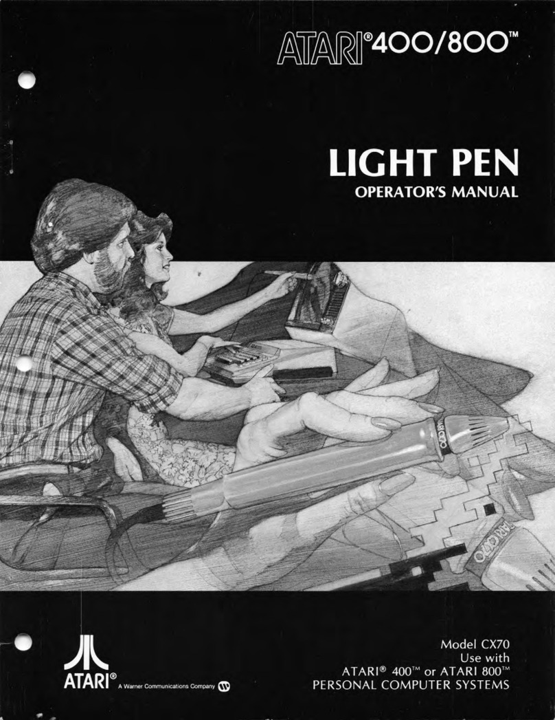 Atari CX70 Operator's manual