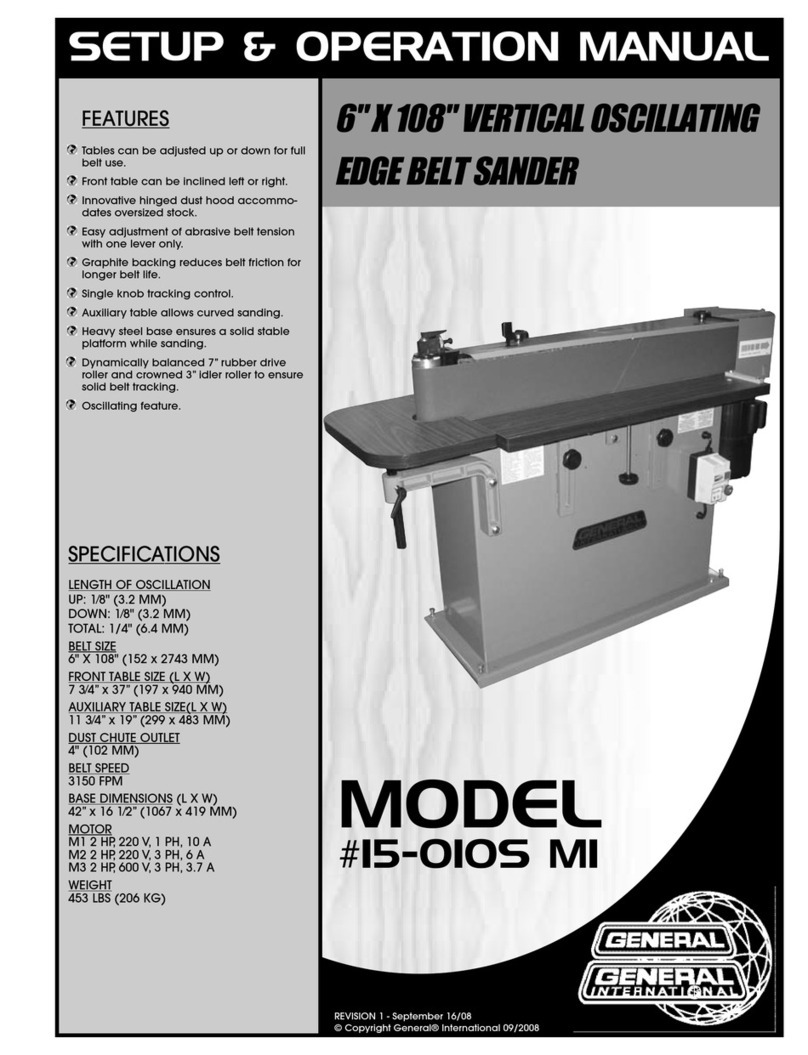 General International 15-010S M1 Setup & operation manual General International 15-010S M1 Setup & operation manual