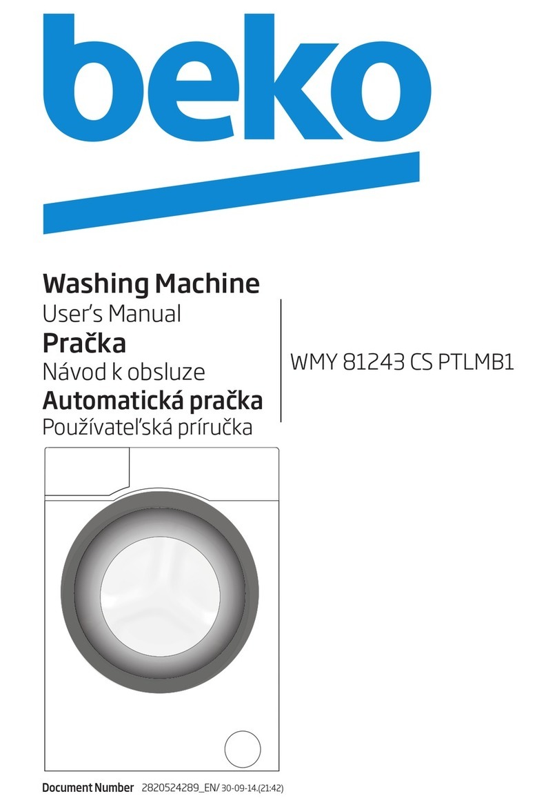 Beko WMY 71243 CS PTLMB1 user manual