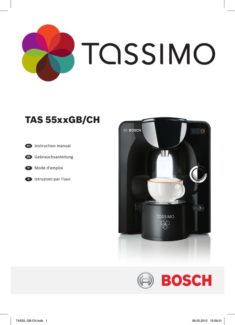 Bosch TASSIMO TAS 55 GH Series User manual