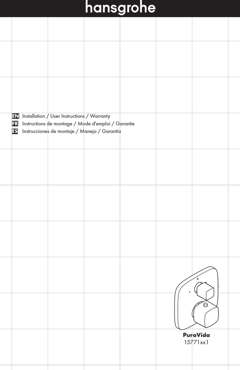 Hans Grohe PuraVida 15771 1 Series Instruction Manual