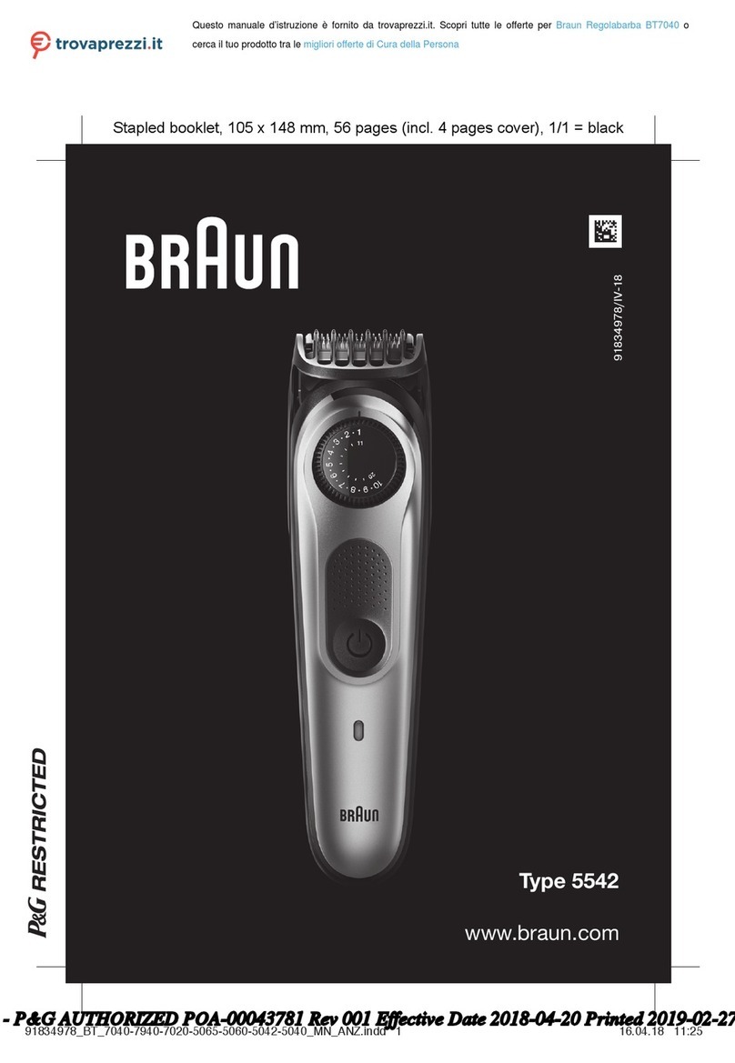 Braun BT7040 manual