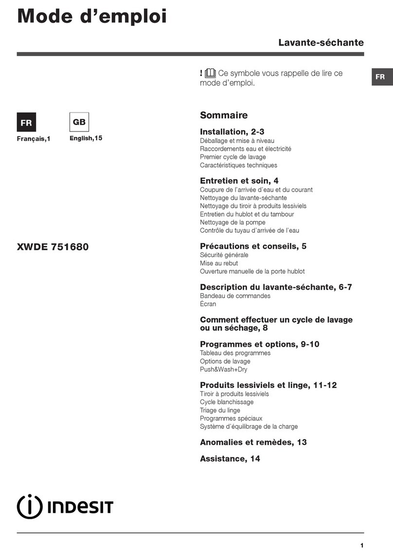 Indesit XWDE 751680 User manual