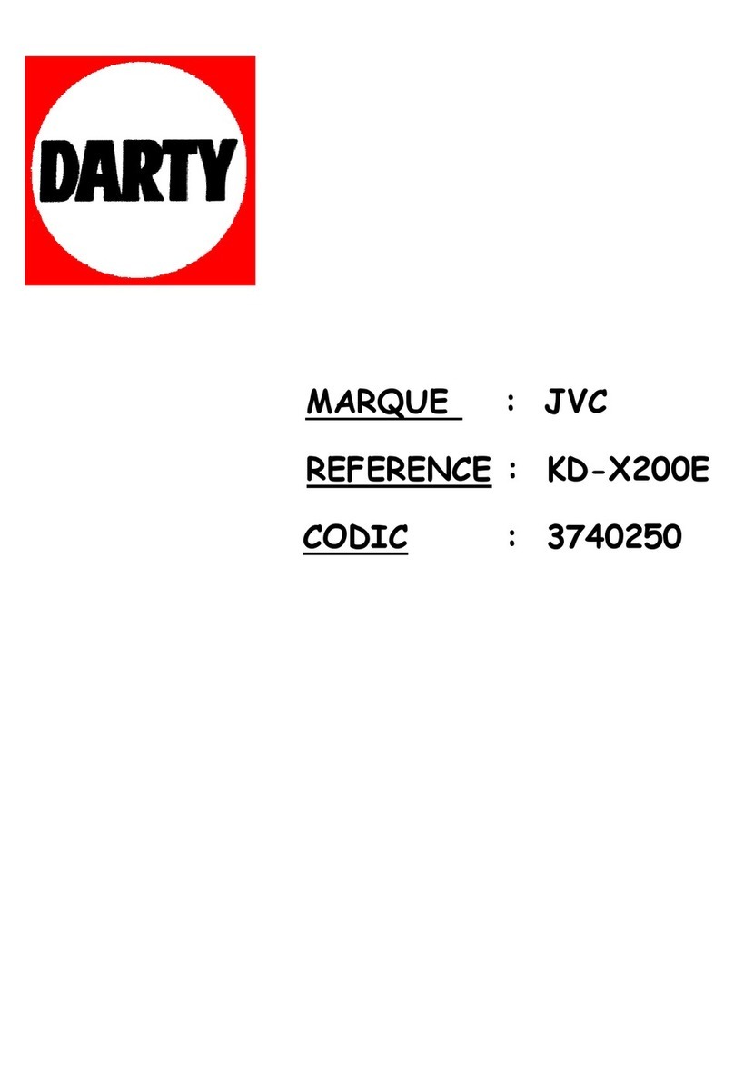 JVC KD-X200E User manual