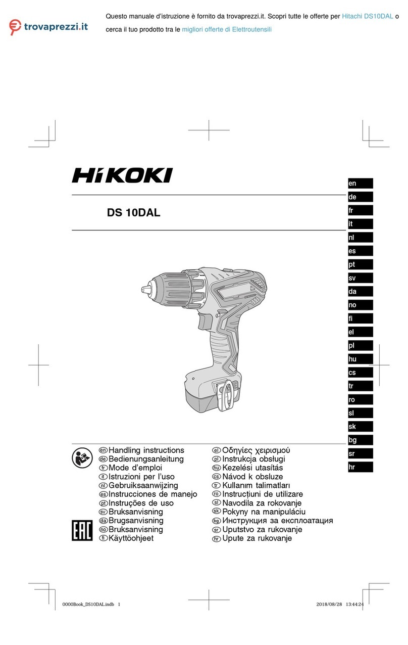 HIKOKI DS 10DAL User manual HIKOKI DS 10DAL User manual