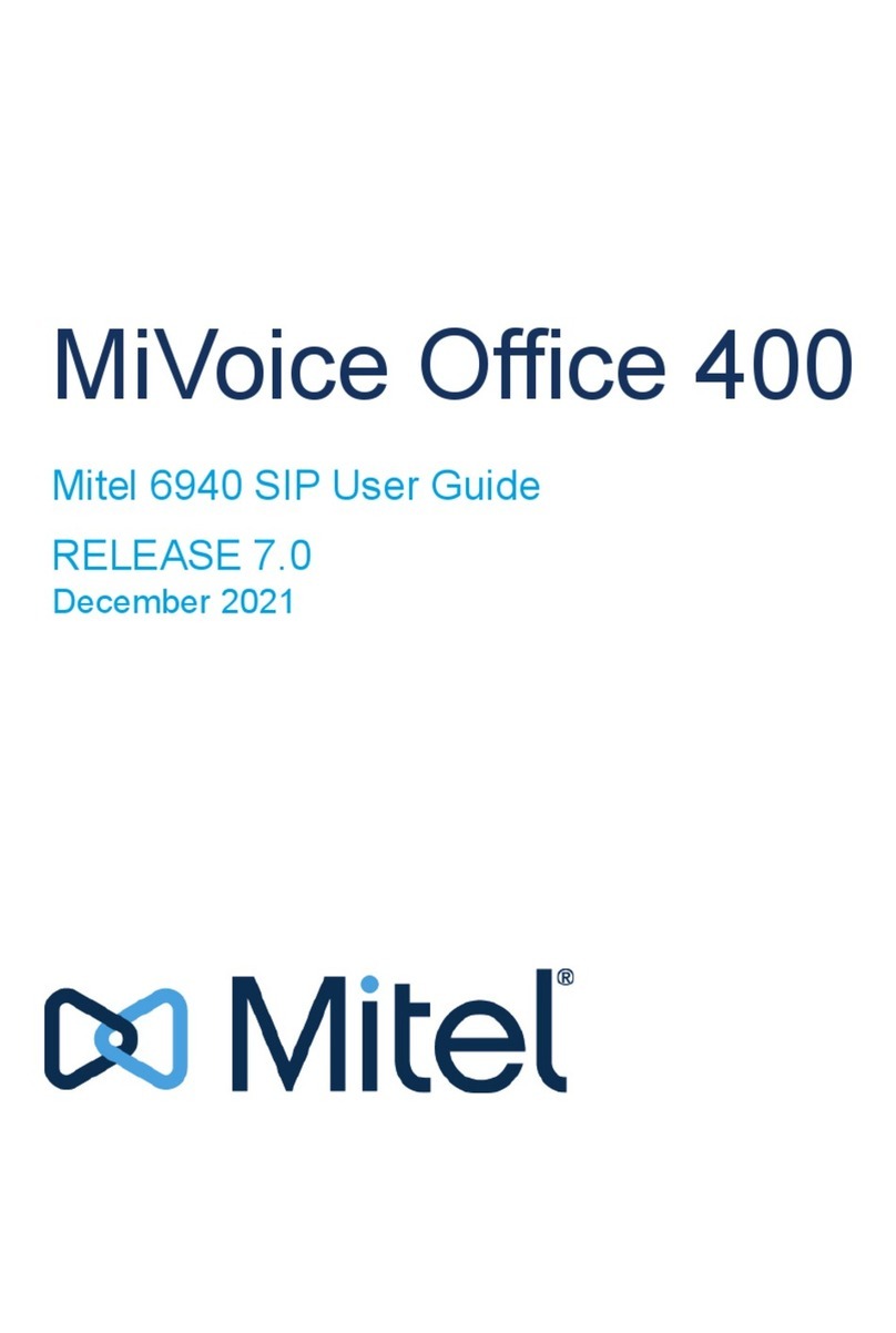 Mitel MiVoice Office 400 User manual