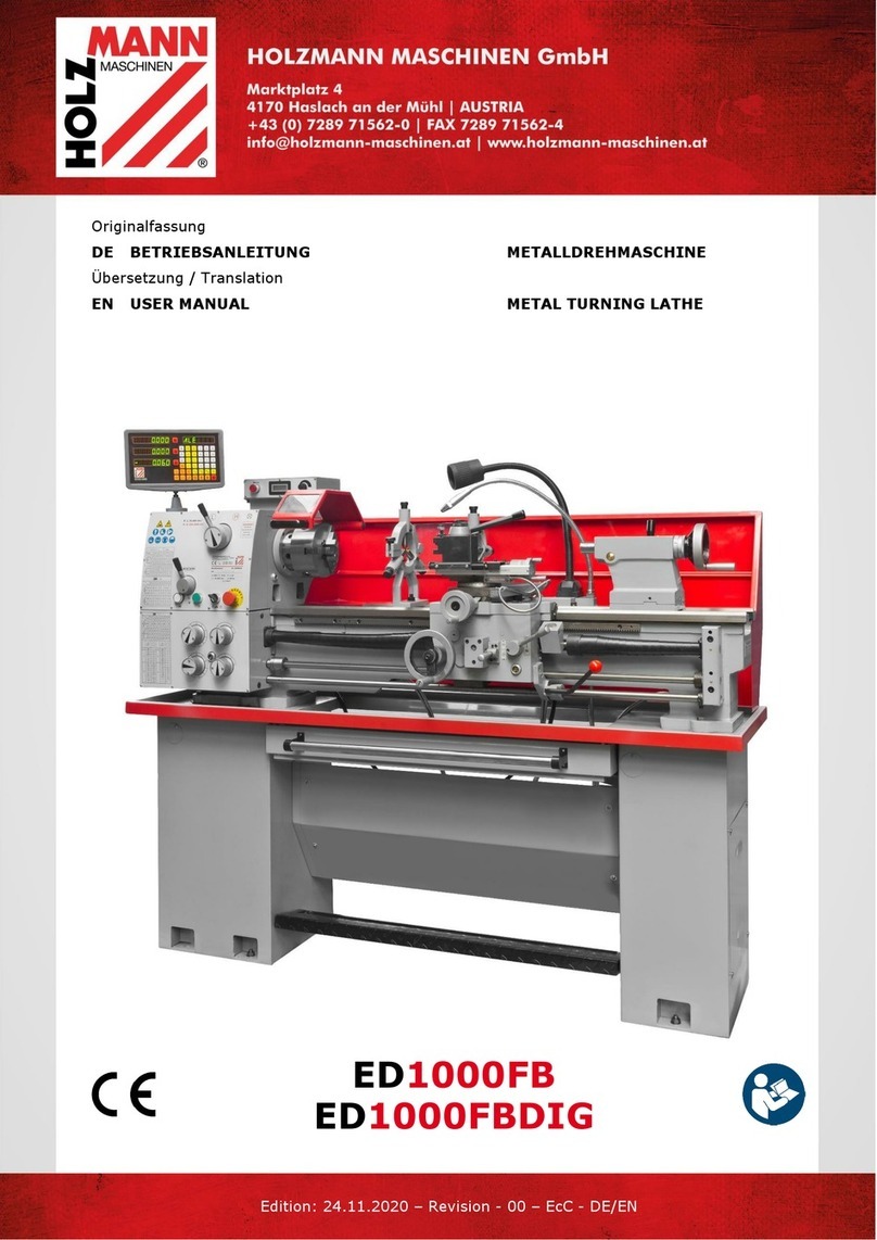 HOLZMANN MASCHINEN ED1000FB user manual