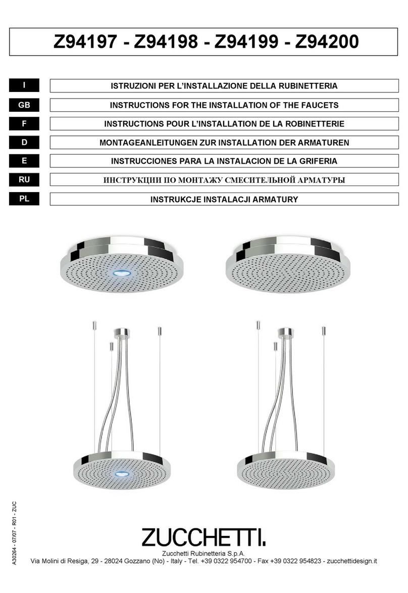 ZUCCHETTI Z94197 Instruction for the installation