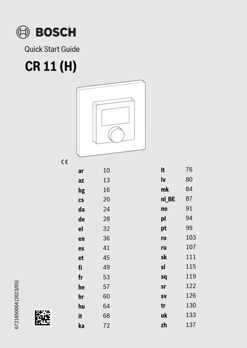 Bosch CR 11 User manual