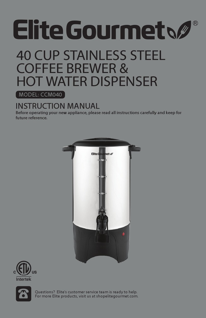 Elite Gourmet CCM040 instruction manual