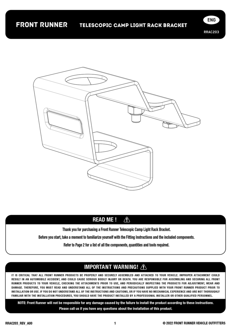 Front Runner RRAC203 User manual