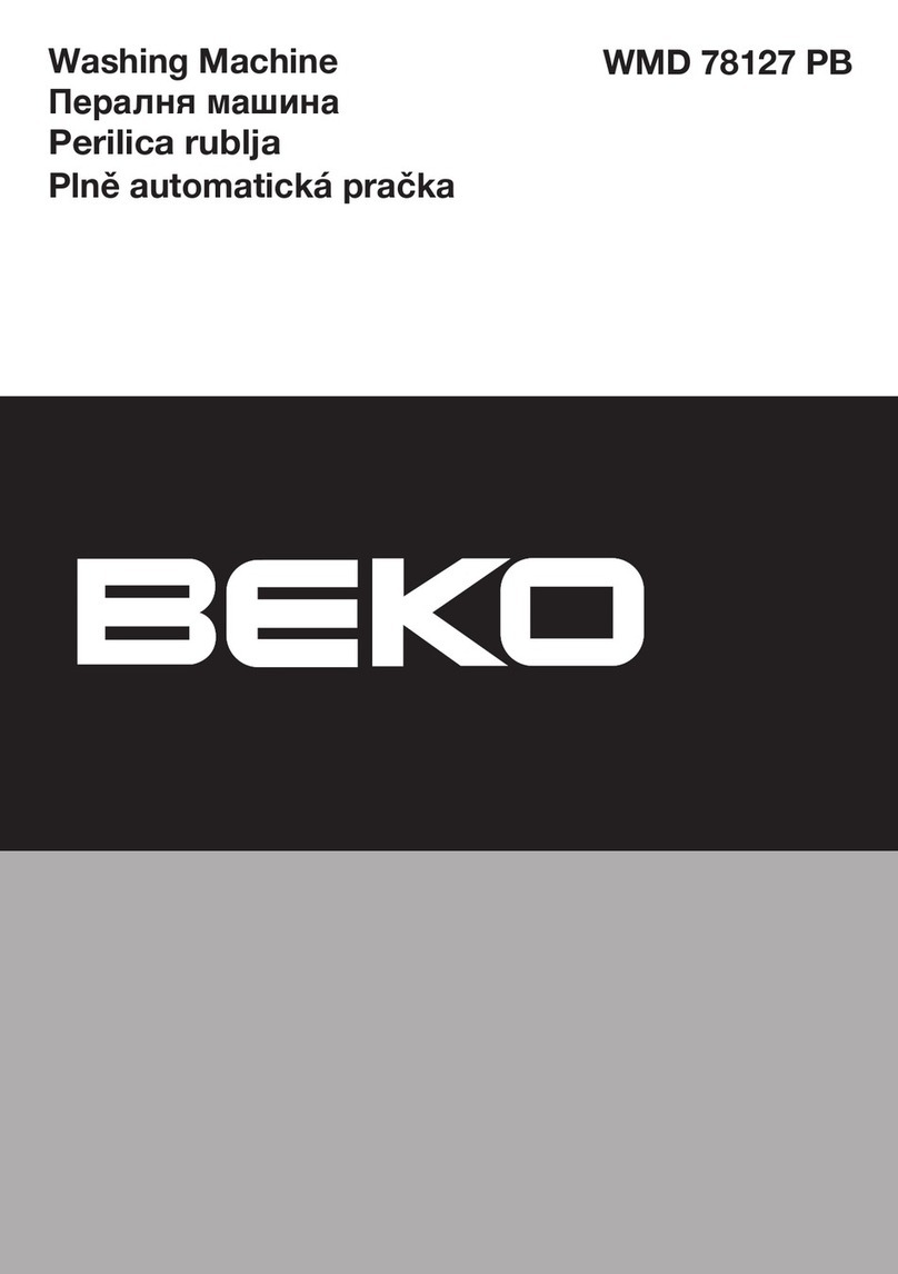 Beko WMD 78127 PB User manual Beko WMD 78127 PB User manual
