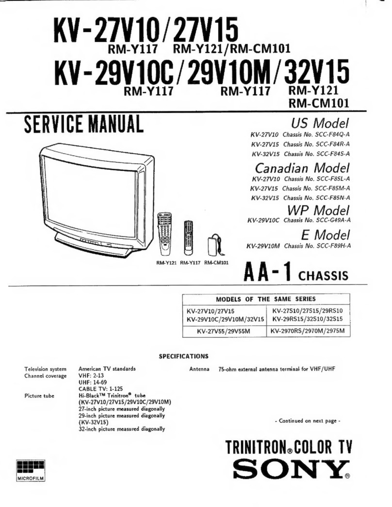 Sony Trinitron KV-27V10 User manual