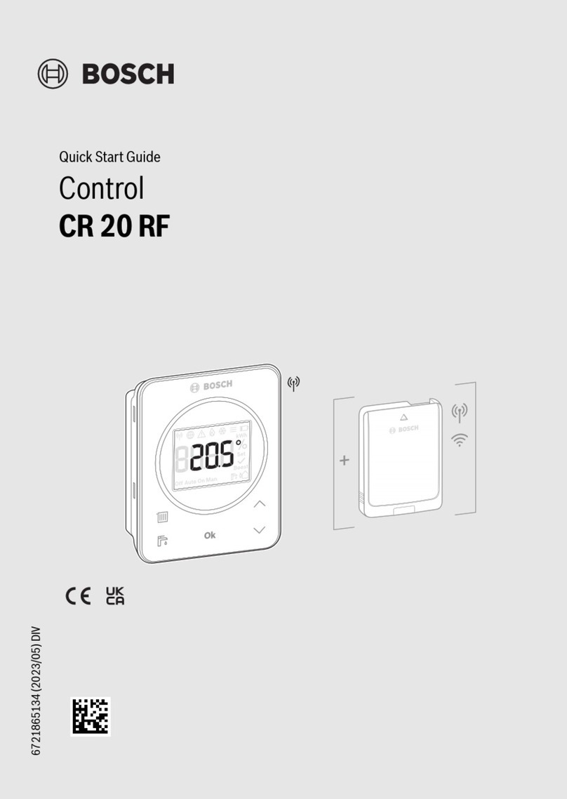 Bosch CR 20 RF quick start guide Bosch CR 20 RF quick start guide