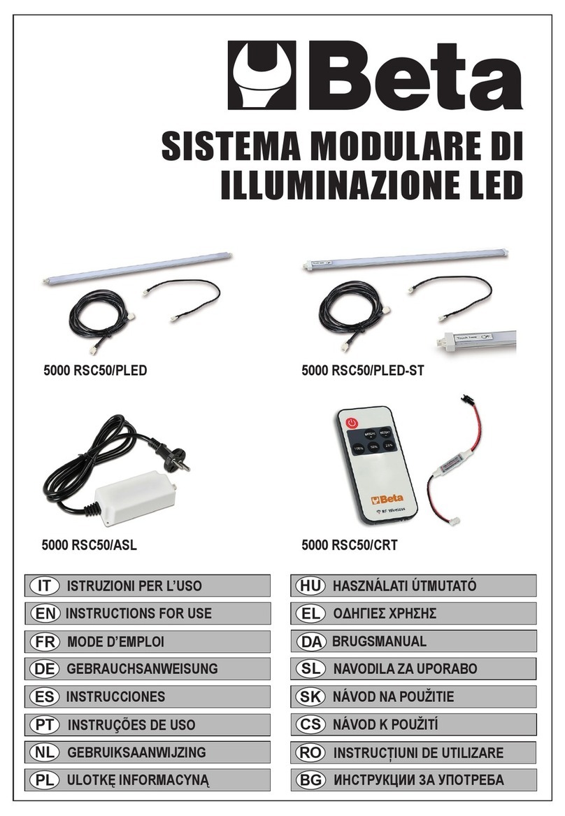Beta 5000 RSC50/PLED Instructions for use Beta 5000 RSC50/PLED Instructions for use