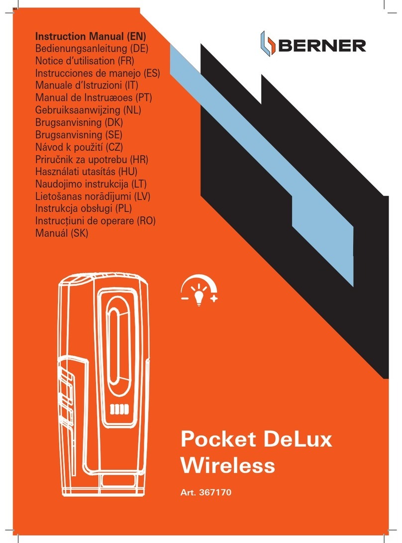 Berner Pocket DeLux Wireless instruction manual