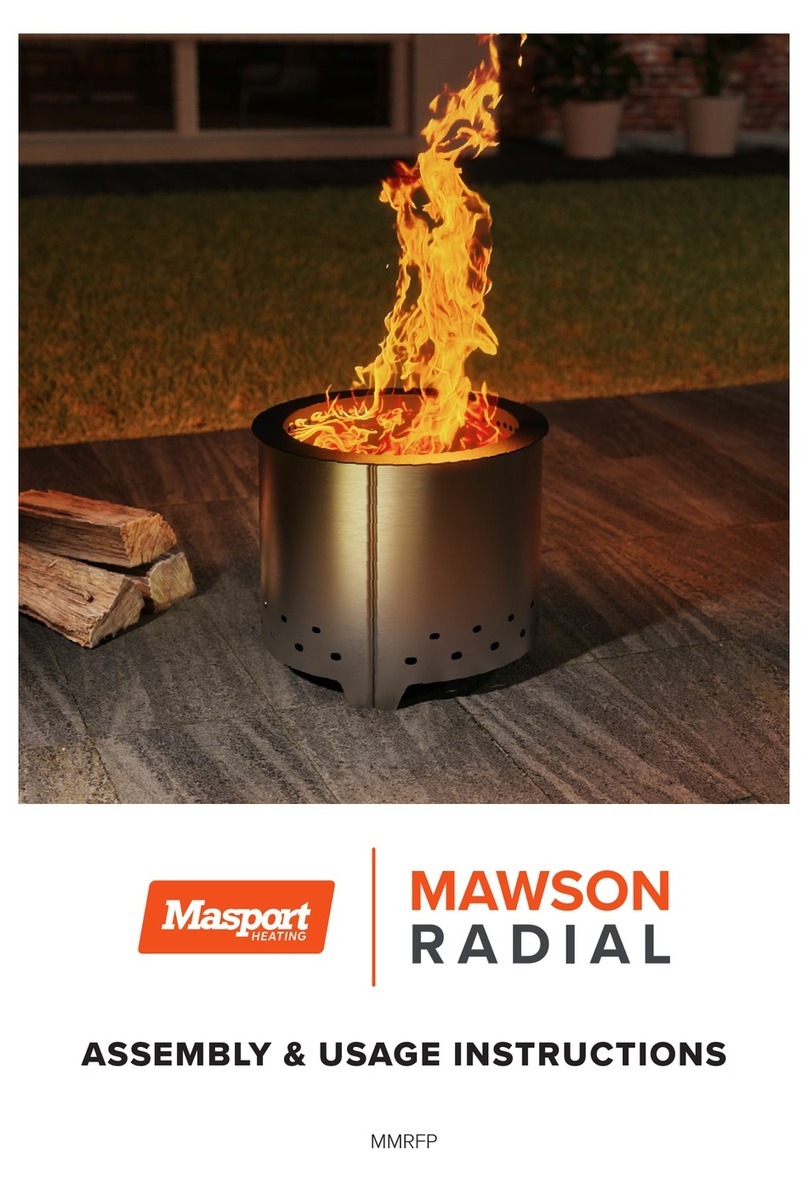 Masport MAWSON RADIAL Assembly & Usage Instructions