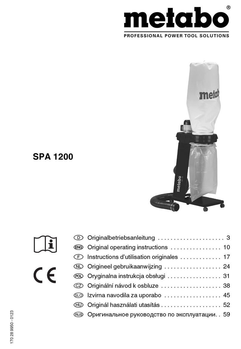 Metabo SPA 1200 Original operating instructions
