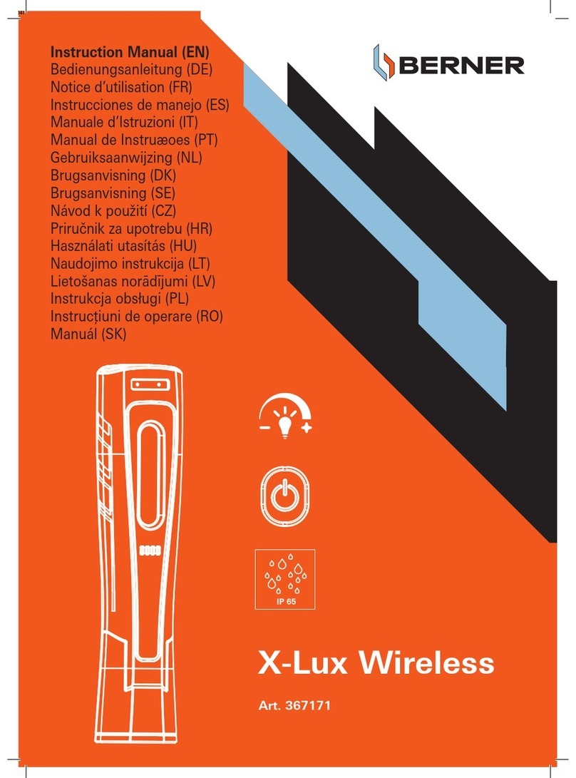 Berner X-Lux Wireless instruction manual