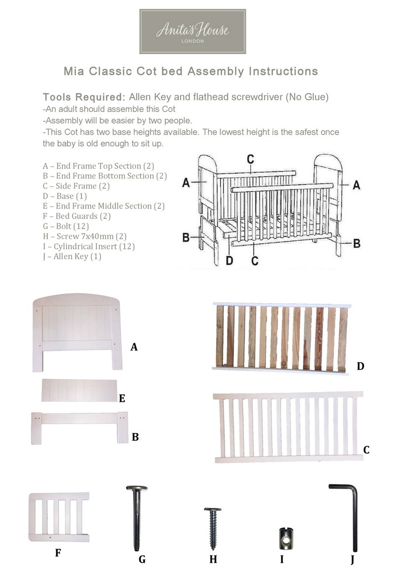 Anita's House Mia Classic Cot Assembly instructions