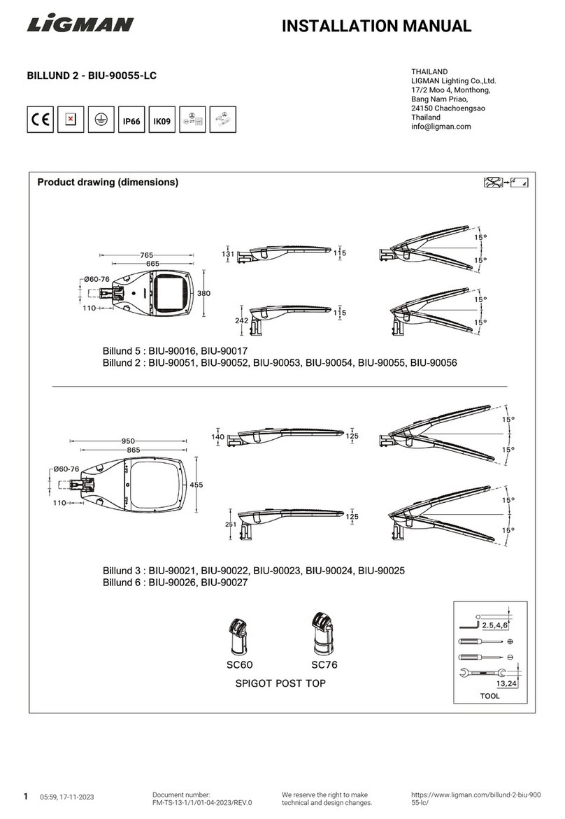 LIGMAN BIU-90055-LC installation manual