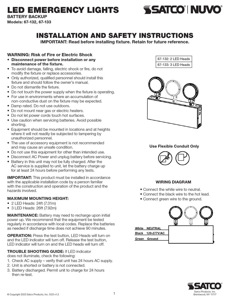 Satco NUVO 67-132 Manual