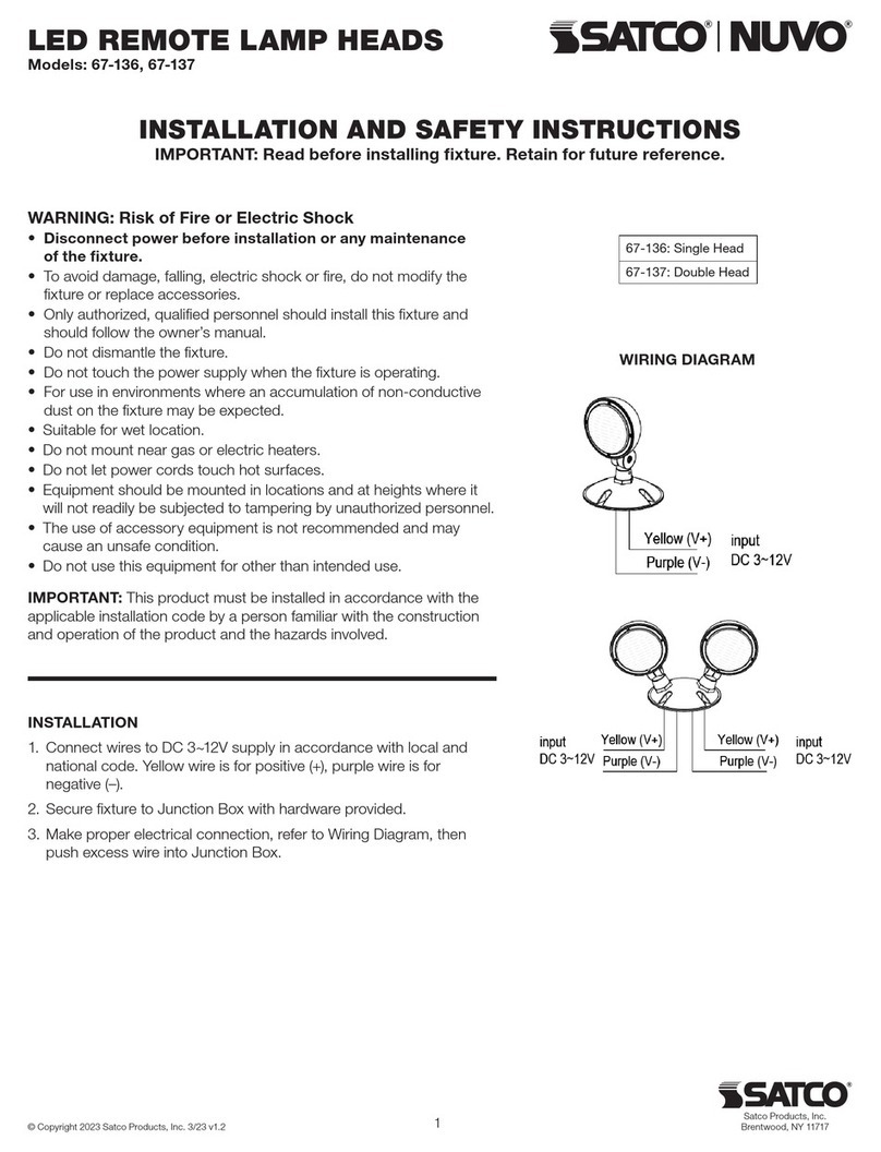 Satco NUVO 67-136 Manual