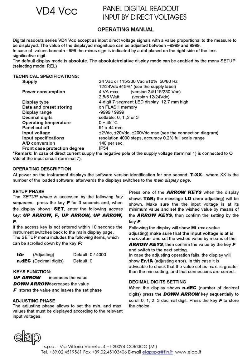 ELAP VD4 Vcc operating manual