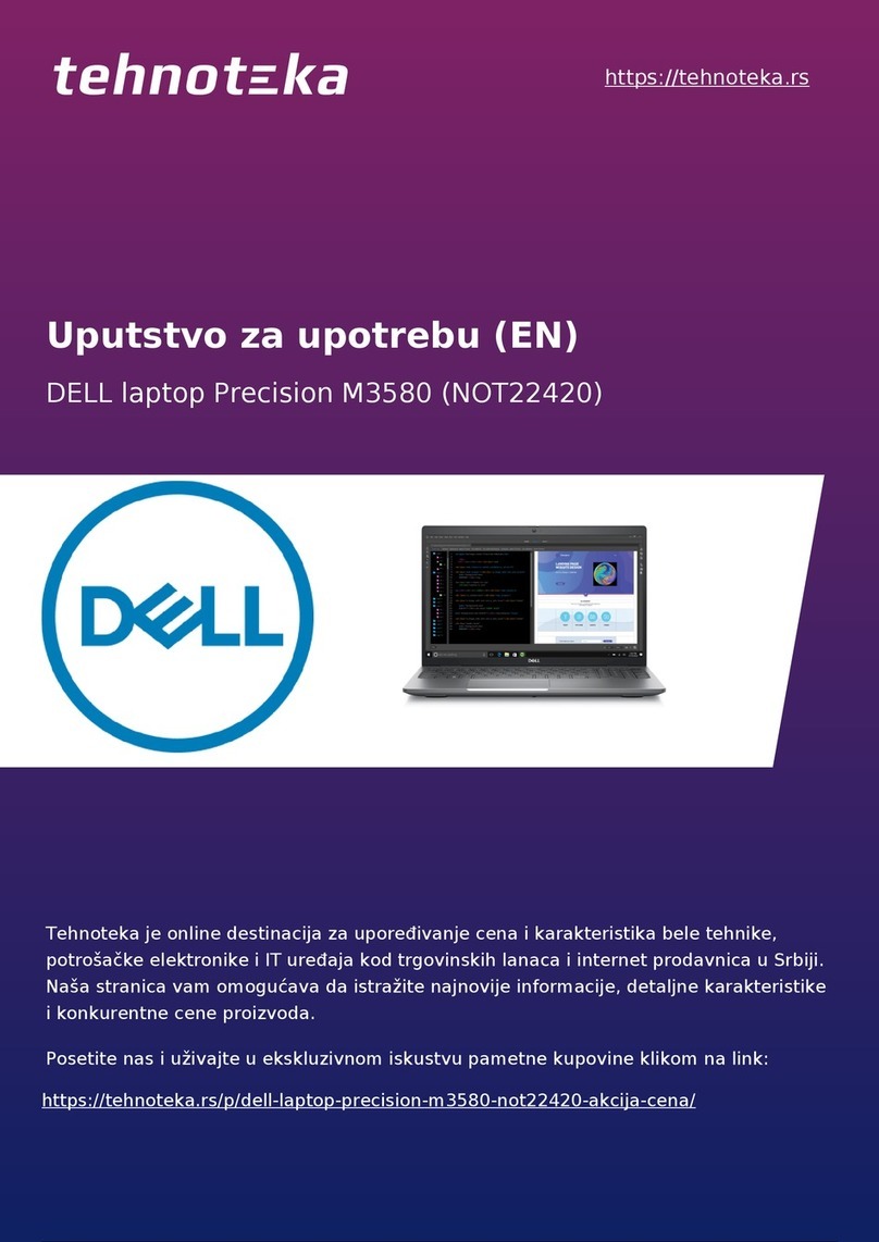 Dell Precision M3580 User manual